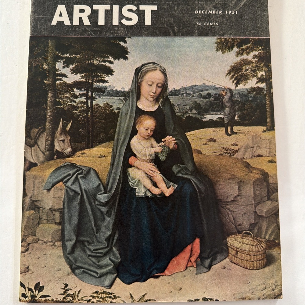 American Artist Magazine Dec 1951 Dan Lutz Howard Pyle Gerard David Rico Lebrun - Picture 3 of 16
